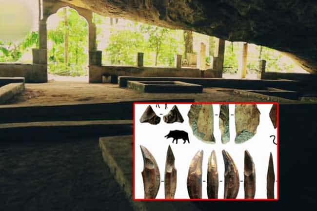 Fa Hien Cave, also Pahiyangala Cave, is situated in the district of Kalutara, Western Province, Sri Lank